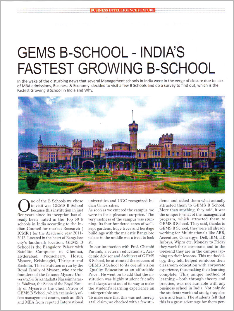 Fastest Growing B School